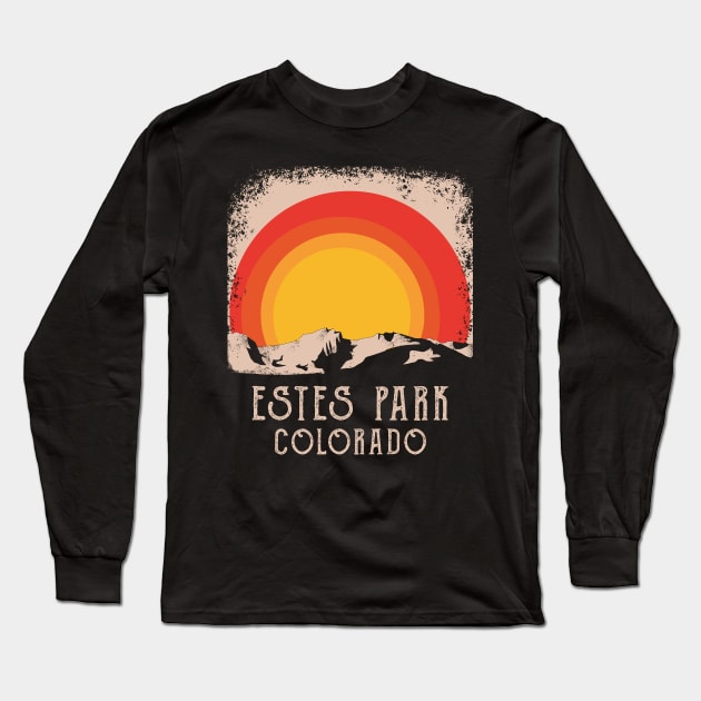 Retro Estes Park Colorado Long Sleeve T-Shirt by MasliankaStepan